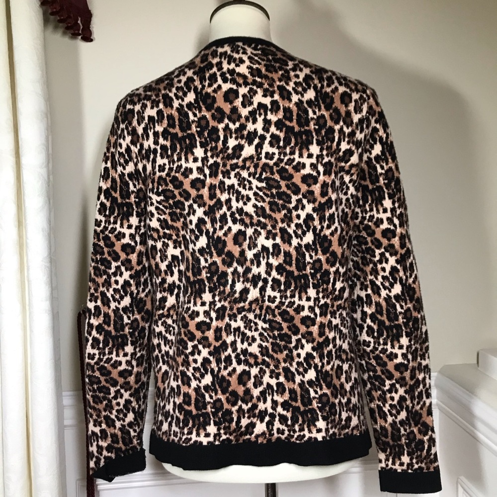 Nydj Leopard Print Button Front Cardigan - image 4